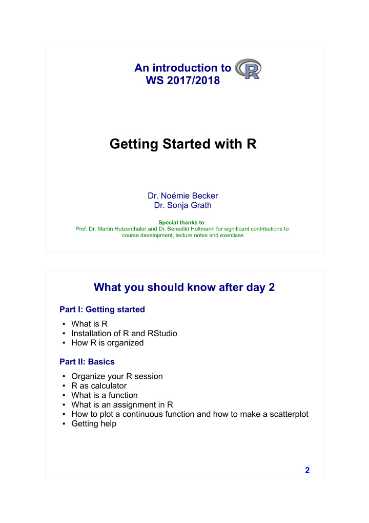 getting started with r