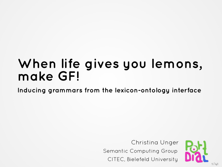 when life gives you lemons make gf