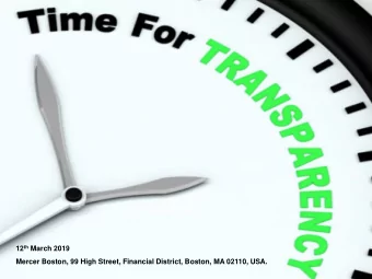 12 th March 2019  Mercer Boston, 99 High Street, Financial District, Boston, MA 02110, USA.