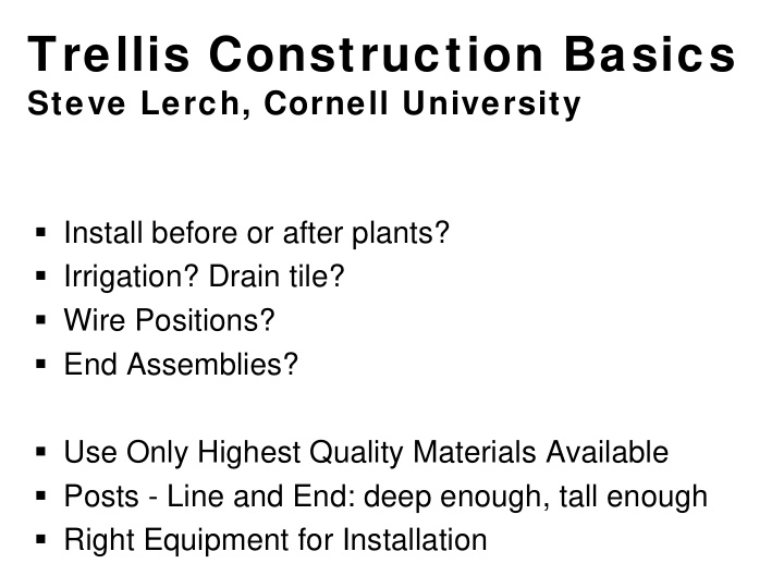 trellis construction basics