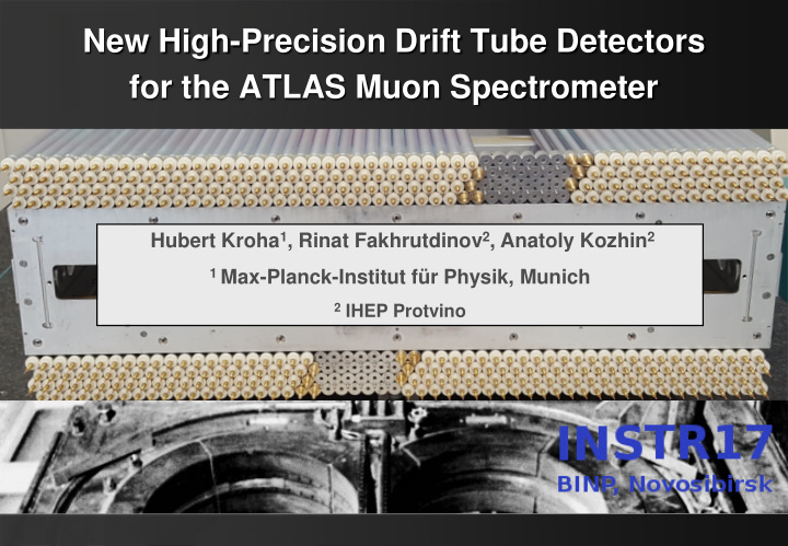 for the atlas muon spectrometer