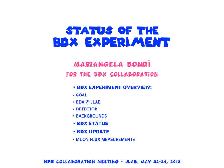 b dx experiment