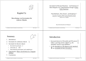 Kapitel 5c Hans Burkhardt 1 , Marco Reisert 1 , and Hongdong Li 2 1 University of Freiburg,