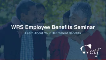 WRS Employee Benefits Seminar  Learn About Your Retirement Benefits  1  Youll Walk Away With