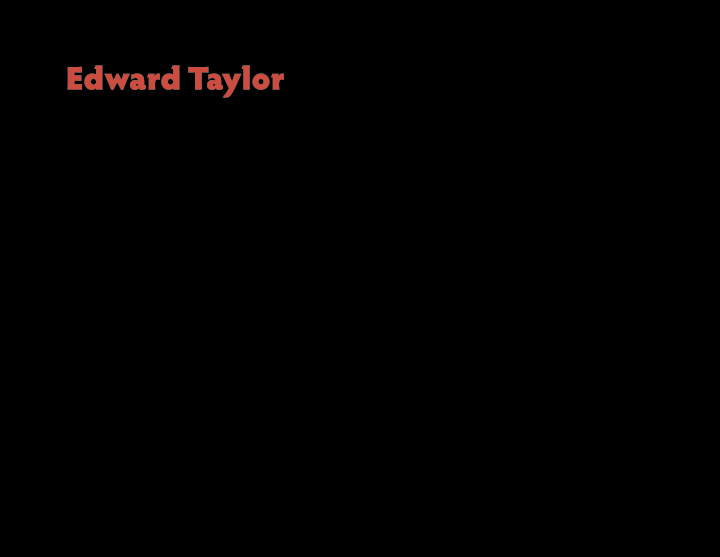 edward taylor