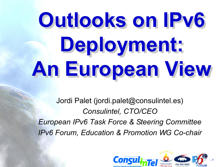 outlooks on ipv6 outlooks on ipv6 deployment deployment