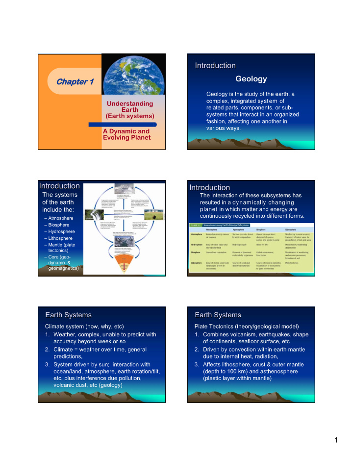 introduction introduction geology