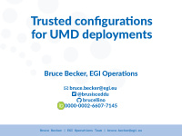 trusted confiuratons for umd deployments