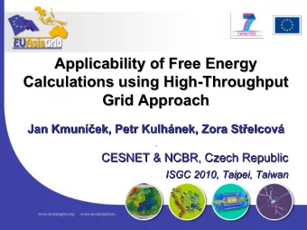 Applicability of Free Energy  Applicability of Free Energy  Calculations using High-Throughput