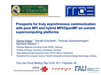 Prospects for truly asynchronous communication  with pure MPI and hybrid MPI/OpenMP on current