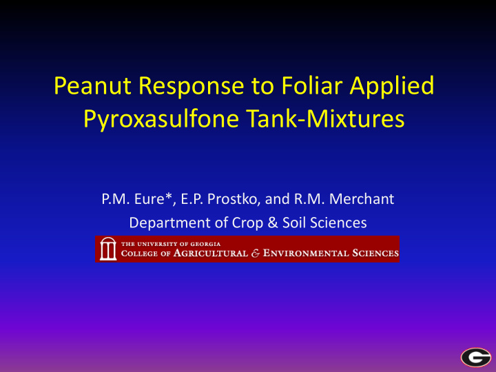 pyroxasulfone tank mixtures