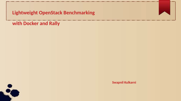 lightweight openstack benchmarking with docker and rally