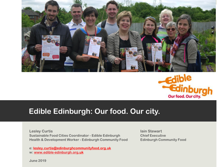 edible edinburgh our food our city
