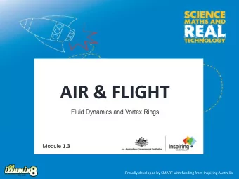 AIR &amp; FLIGHT  Fluid Dynamics and Vortex Rings  Module 1.3  Proudly developed by SMART with