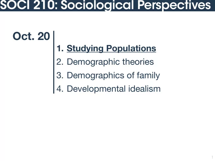 soci 210 sociological perspectives
