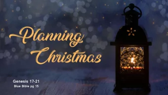 Genesis 17-21  Blue Bible pg 15  Genesis 17-21  Blue Bible pg 15  In the beginning, God created