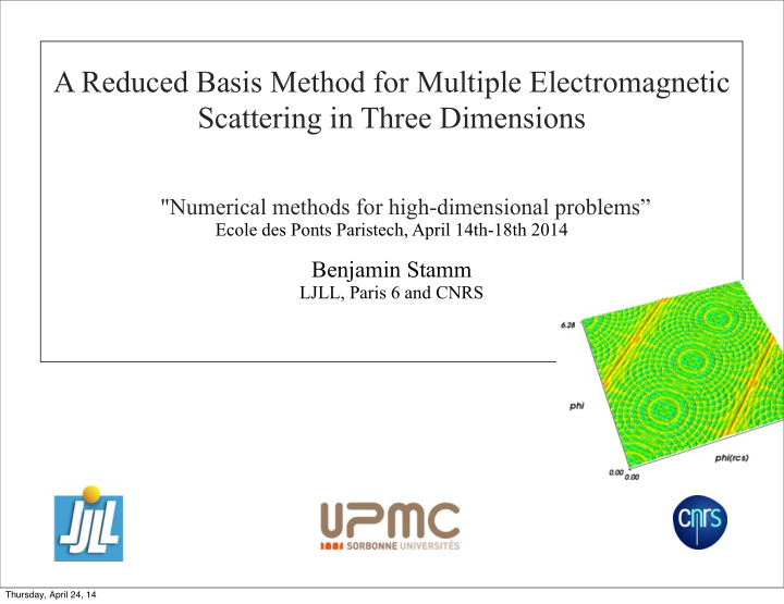 a reduced basis method for multiple electromagnetic