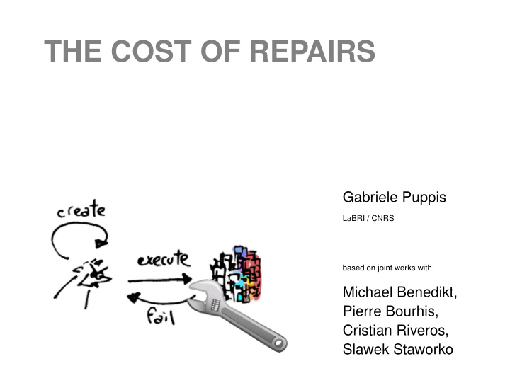 the cost of repairs