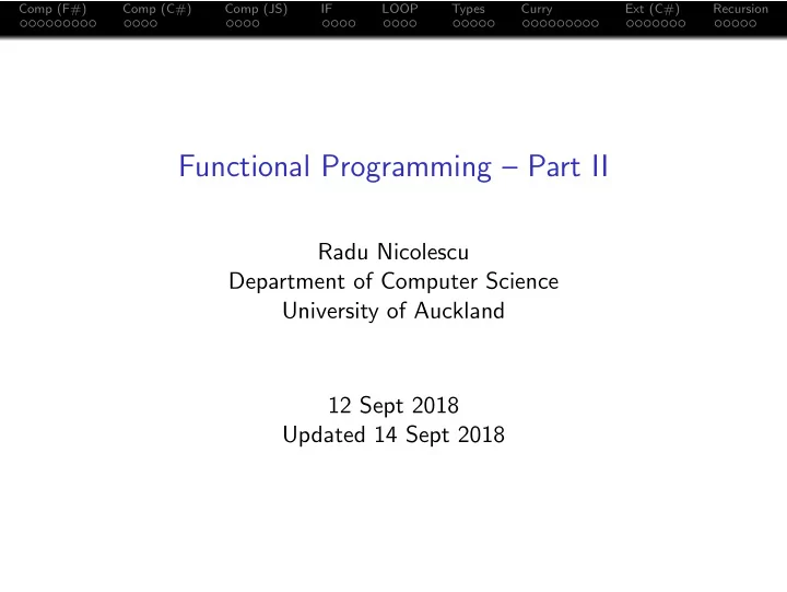 functional programming part ii