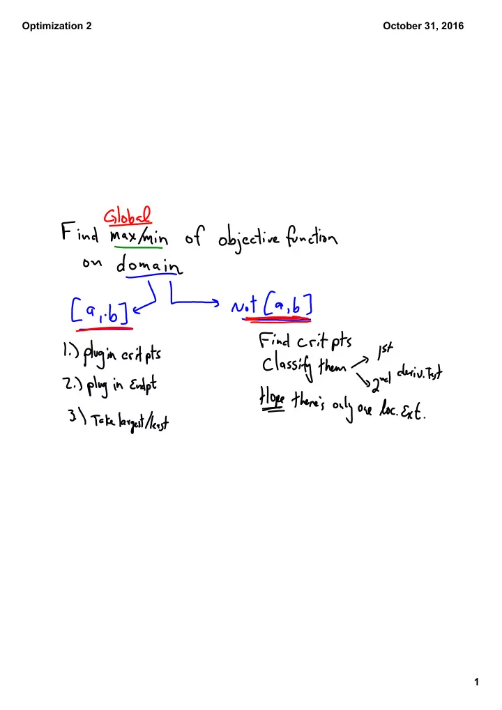 optimization 2 october 31 2016 1 optimization 2 october