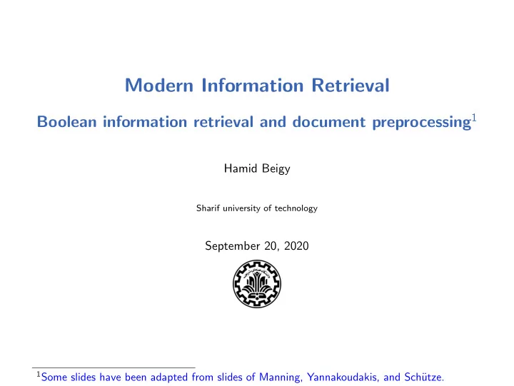 modern information retrieval
