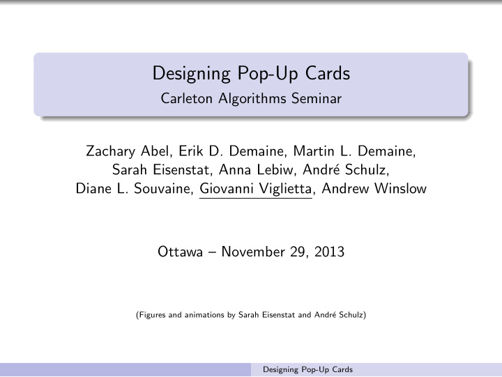 designing pop up cards