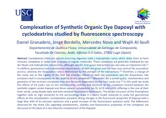 Complexation of Synthetic Organic Dye Dapoxyl with cyclodextrins studied by fluorescence