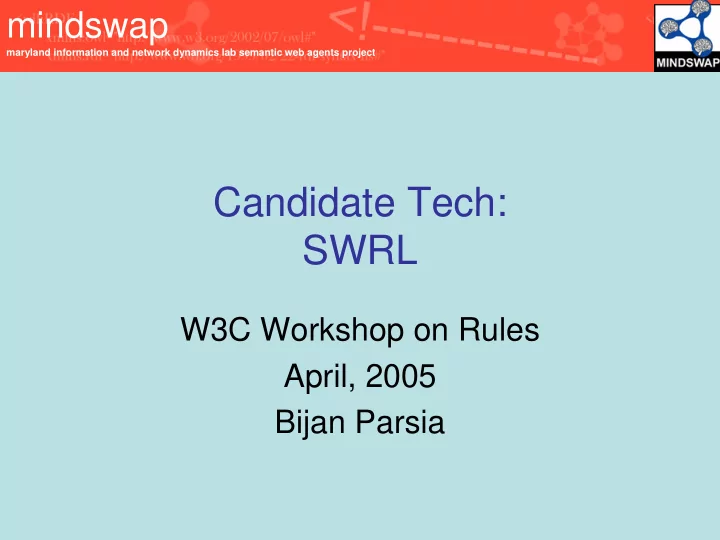candidate tech swrl