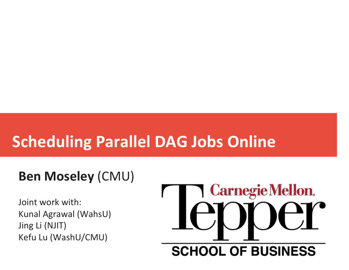 scheduling parallel dag jobs online