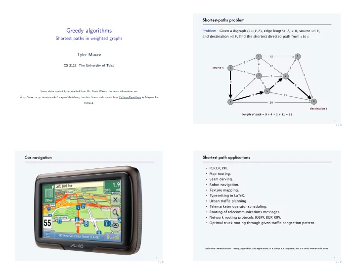 greedy algorithms