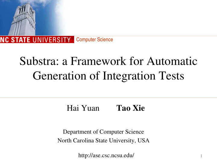 substra a framework for automatic generation of