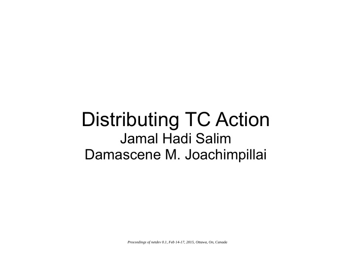 distributing tc action