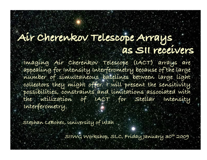 air cherenkov telescope arrays air cherenkov telescope