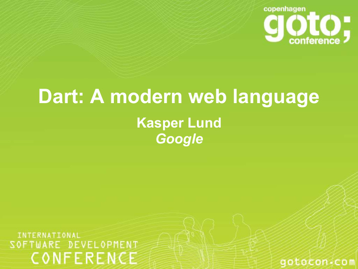 dart a modern web language