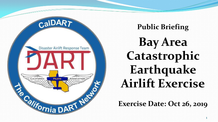 bay area catastrophic earthquake airlift exercise