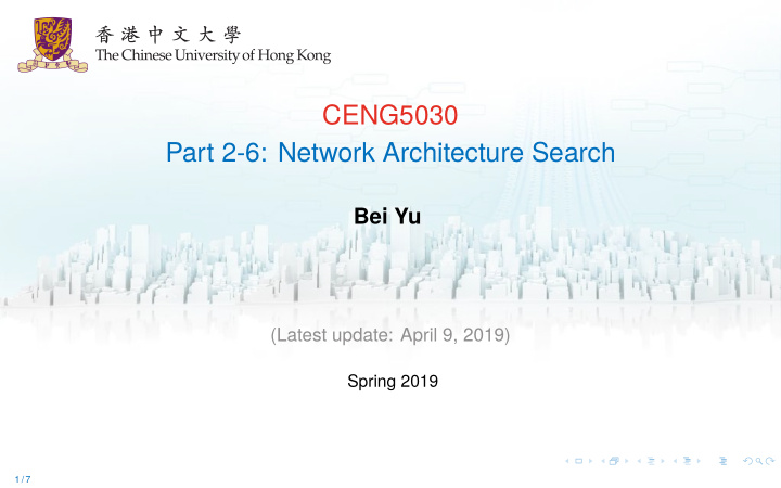 ceng5030 part 2 6 network architecture search