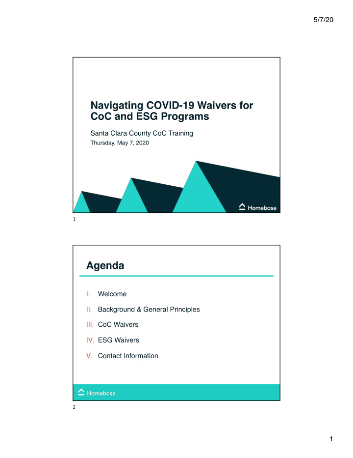 navigating covid 19 waivers for coc and esg programs