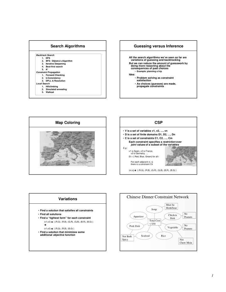 chinese dinner constraint network