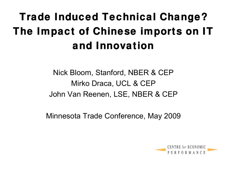 trade induced technical change trade induced technical