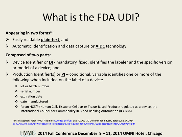 what is the fda udi