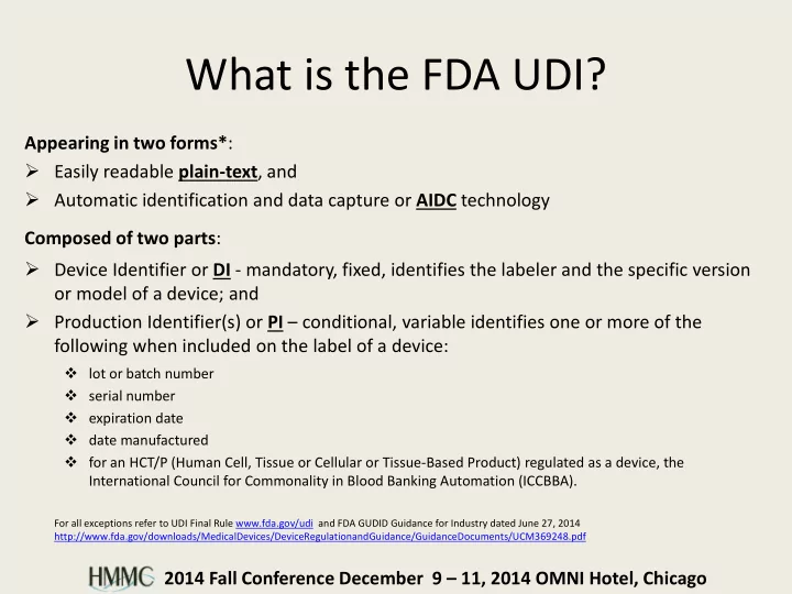 what is the fda udi