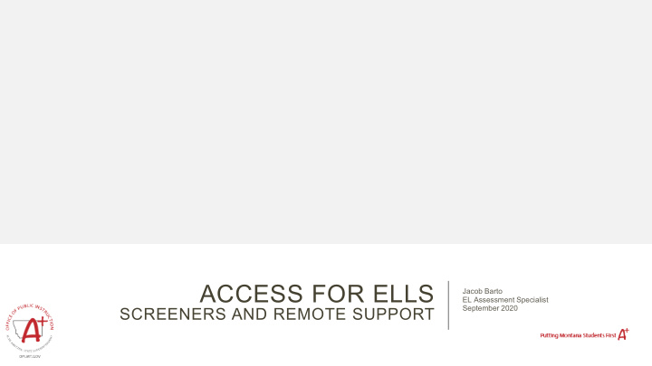 access for ells