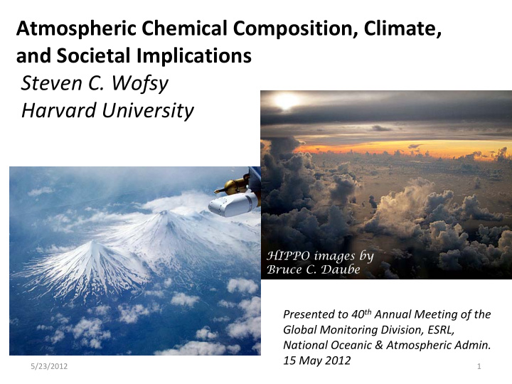atmospheric chemical composition climate and societal