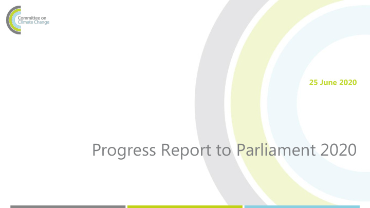 progress report to parliament 2020