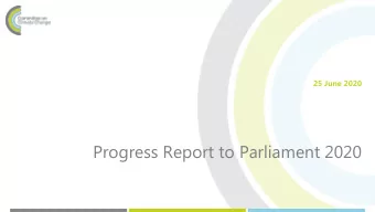 Progress Report to Parliament 2020  1.  Introduction  Chris Stark, Chief Executive, Committee on
