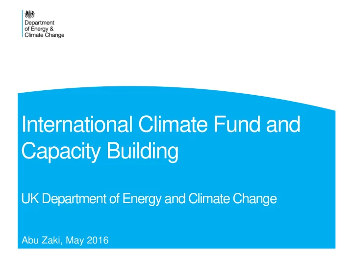 capacity building