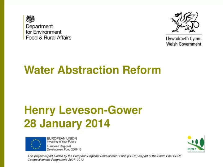 henry leveson gower 28 january 2014 this project is part