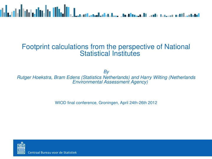 by rutger hoekstra bram edens statistics netherlands and
