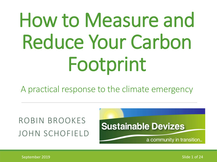 how to measure and reduce your carbon