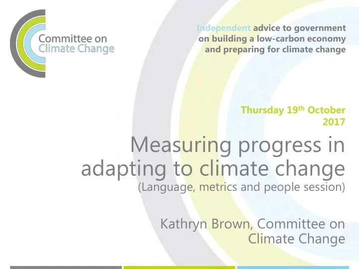 adapting to climate change